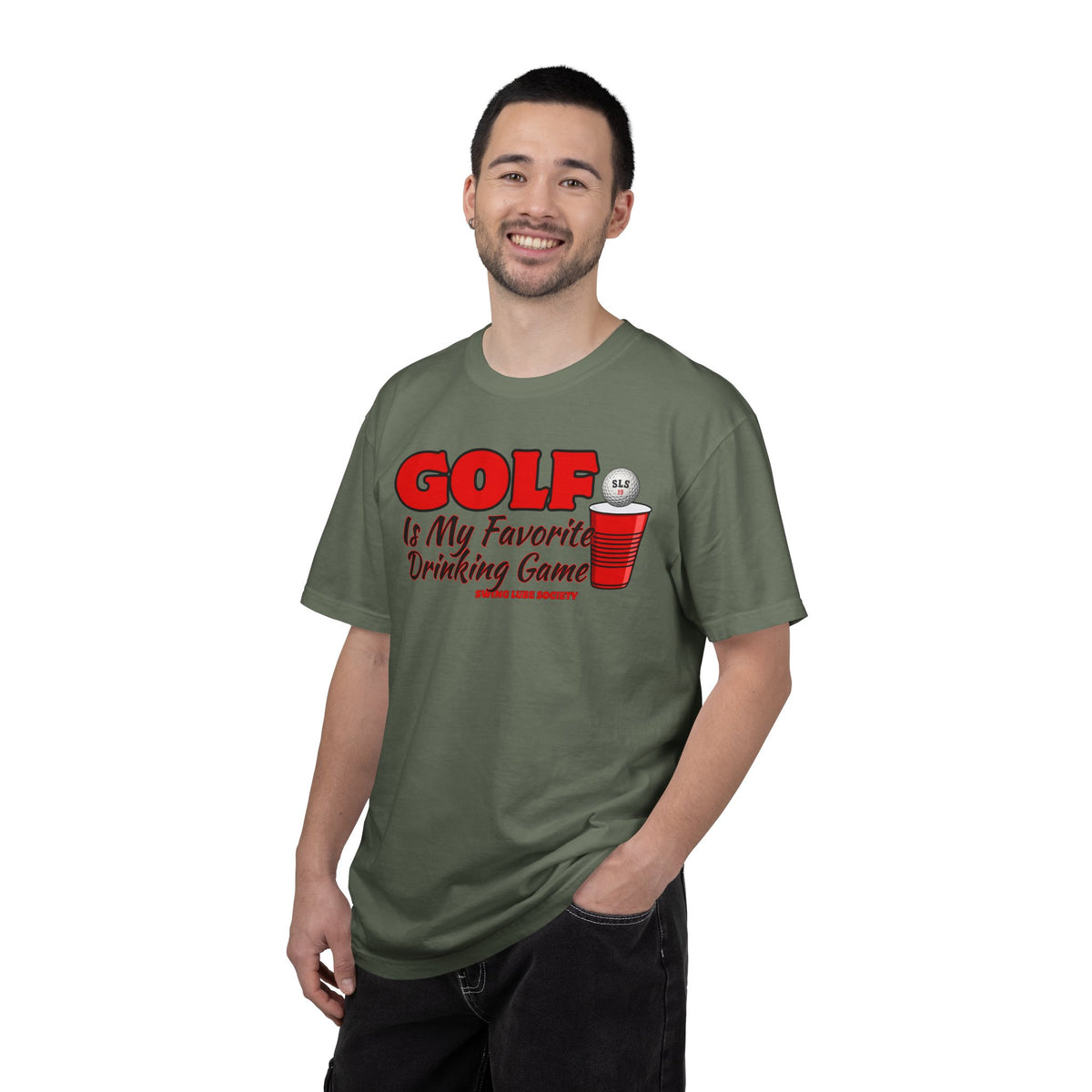 Golf Is My Favorite Drinking Game T-Shirt - Swing Lube Society Signature Apparel