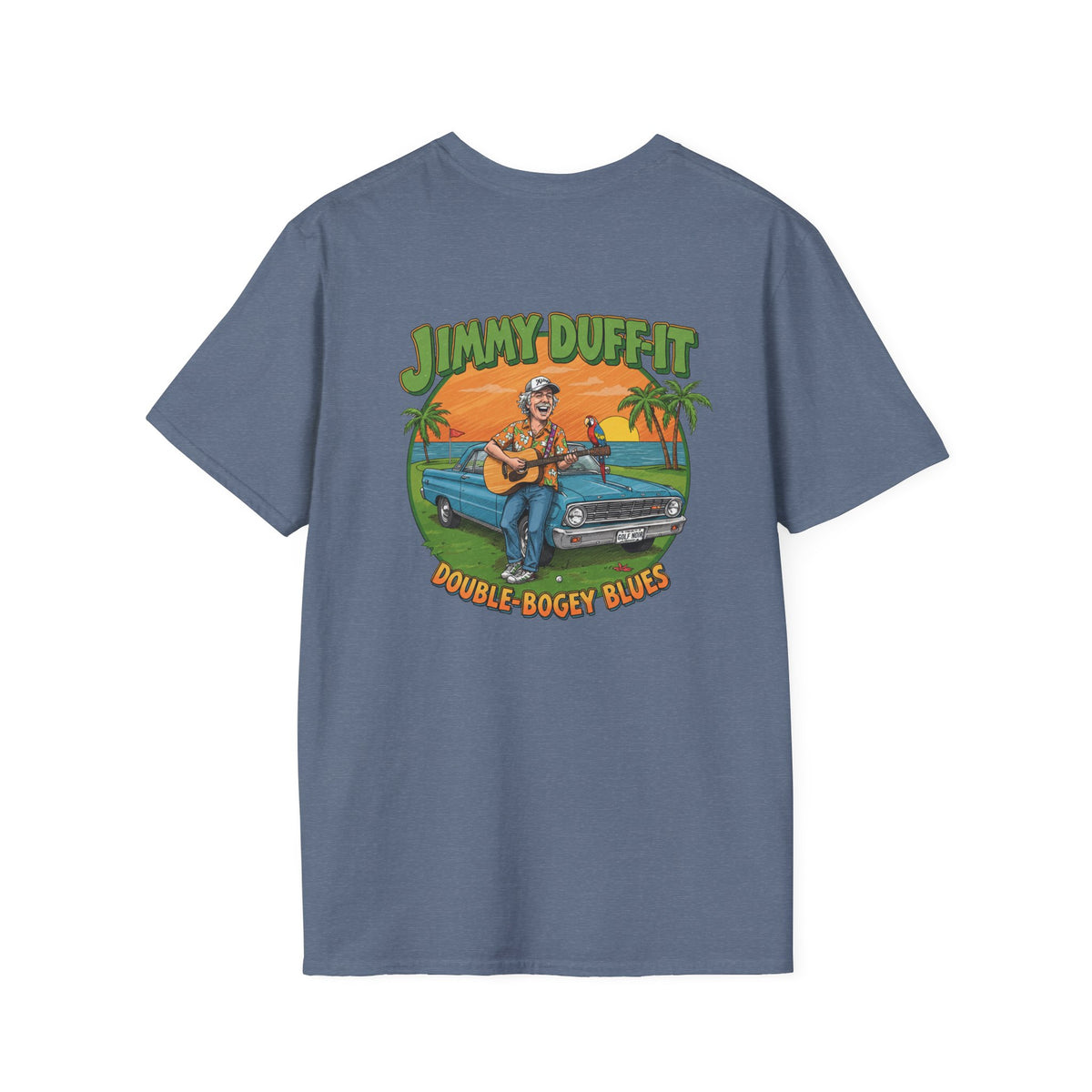 DOUBLE BOGEY BLUES T-Shirt - Starring JIMMY DUFF-IT- Golf Noir Signature Apparel