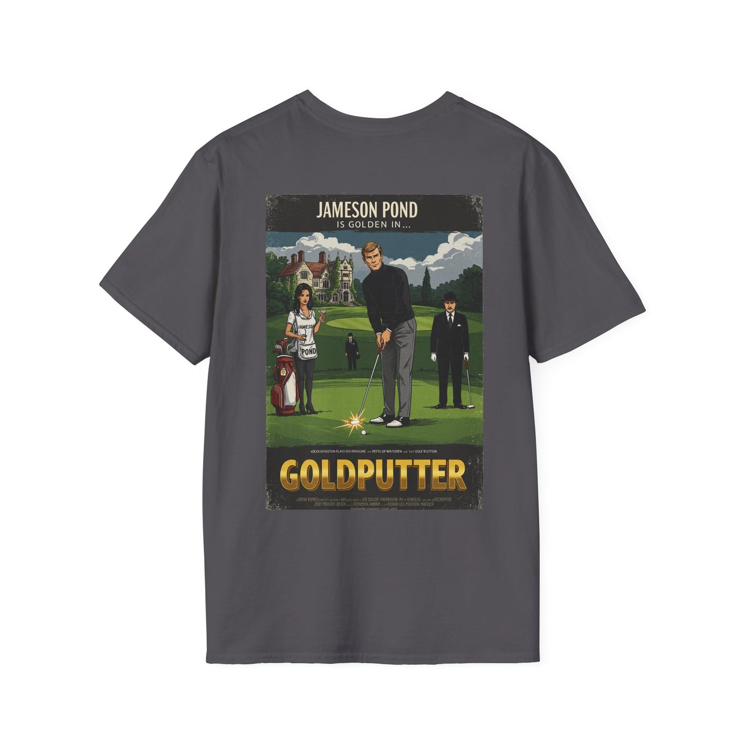 GOLDPUTTER T-Shirt - Starring JAMESON POND - Golf Noir Signature Apparel