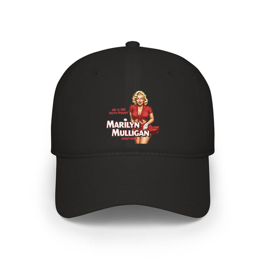 Marilyn Mulligan Hit It Till You're Happy Low Profile Baseball Cap - Golf Noir Statement Headwear
