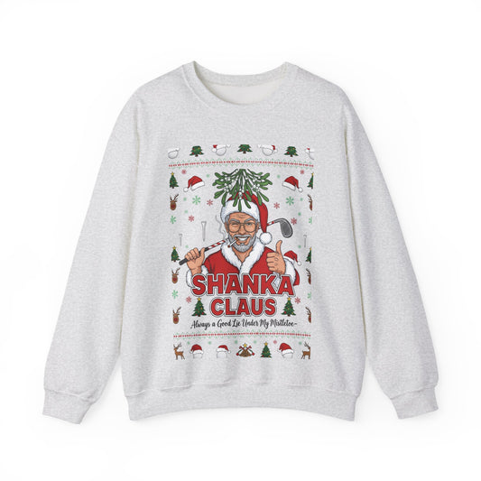 SHANKA CLAUS Ugly Christmas Sweatshirt – Always a Good Lie Under My Mistletoe