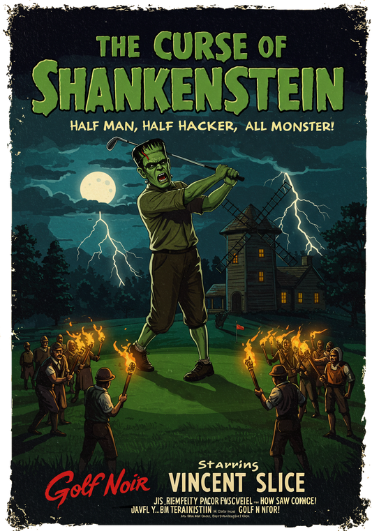 THE CURSE OF SHANKENSTEIN Hoodie - Starring Vincent Slice- Golf Noir Signature Apparel