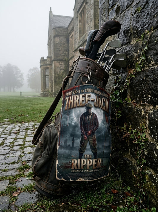 Three-Jack The Ripper Golf Towel – Starring Vincent Slice of Golf Noir