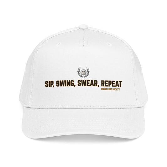 Sip, Swing, Swear, Repeat Baseball Cap - Swing Lube Society Headwear