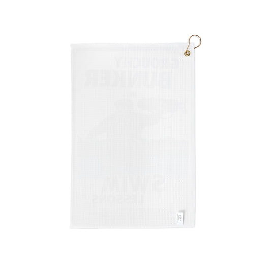 Grouchy Bunker Golf Towels - Swim Lessons