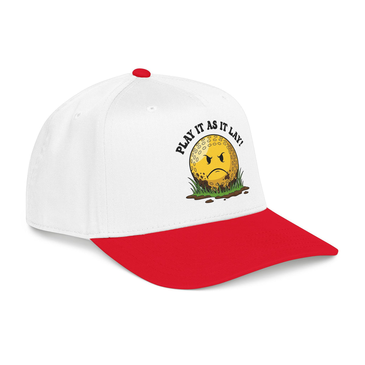 "Play It As It Lay" Funny Golf Hat - It's a Golf Day Statement Headwear