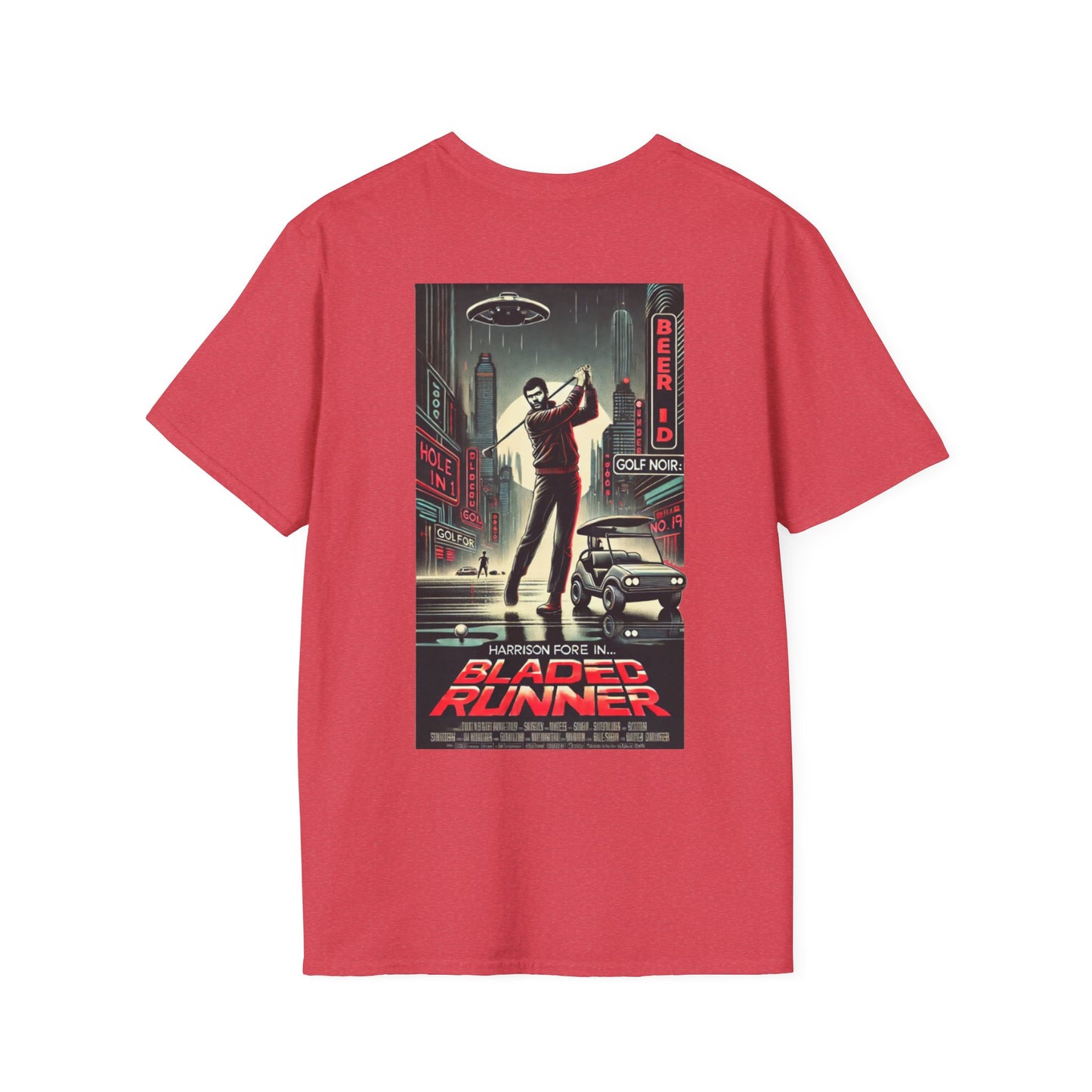 BLADED RUNNER T-Shirt - Starring HARRISON FORE- Golf Noir Signature Apparel