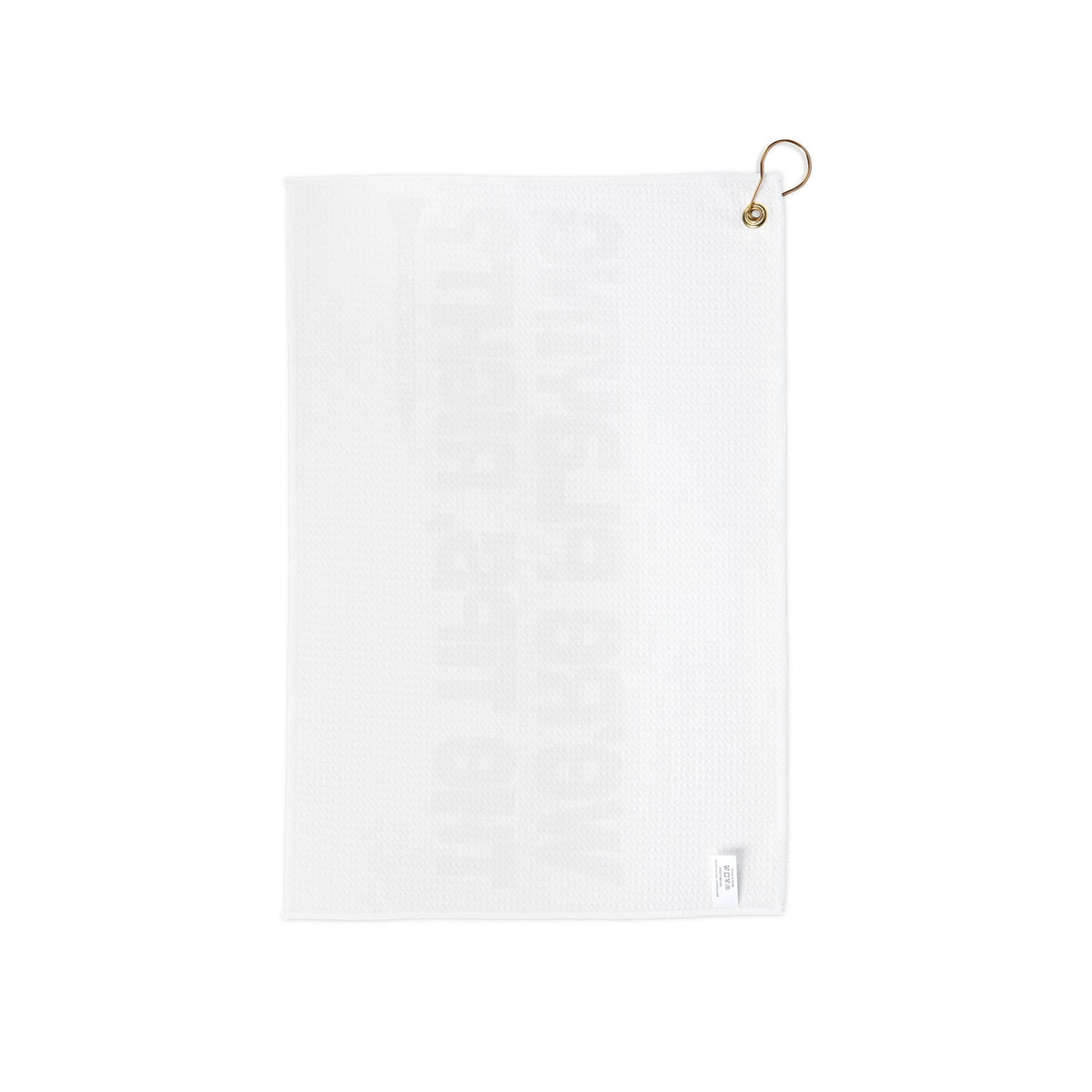 "We're Playing The Tips, Right?" Golf Towel — Tee Box Trash Talk Trademark Towel