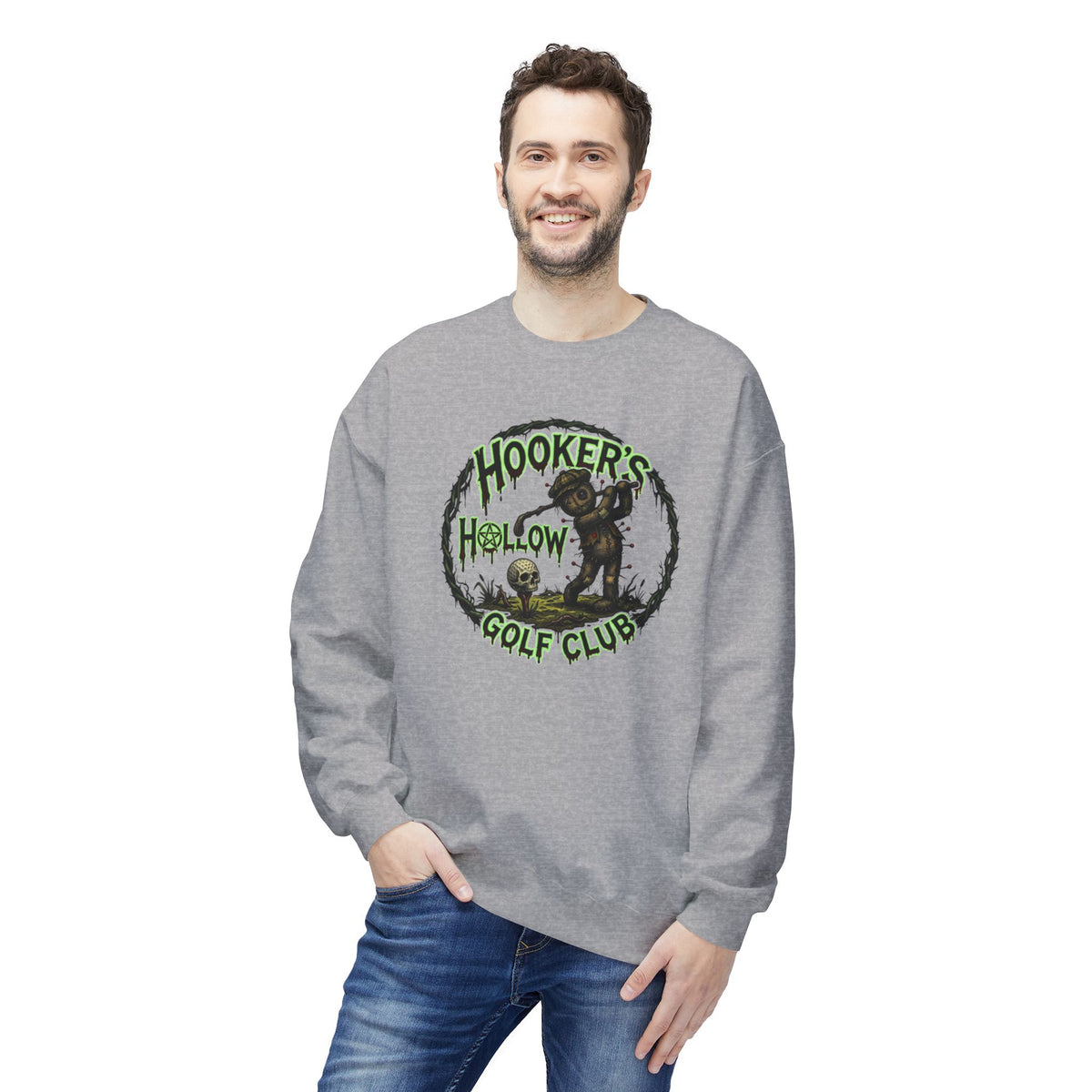 Hooker’s Hollow Golf Club Sweatshirt – Fictional Fairways Signature Apparel
