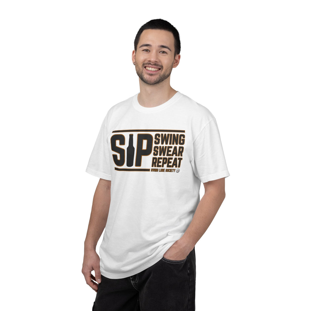 SIP Swing Swear Repeat T-Shirt - Swing Lube Society Signature Apparel