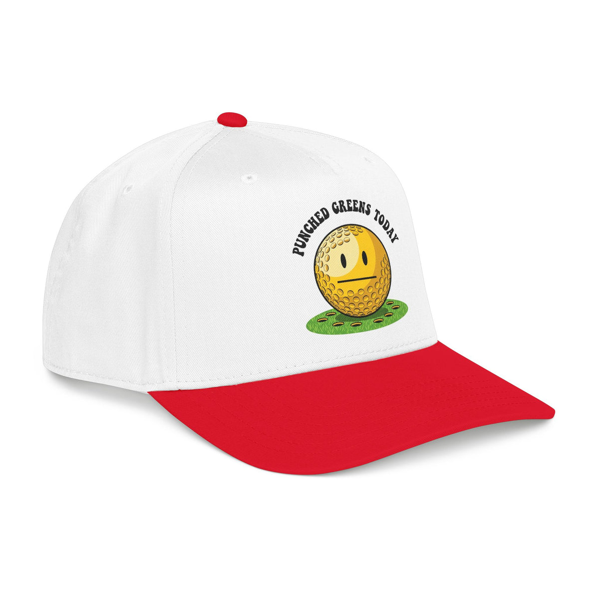 "Punched Greens Today" Funny Golf Hat - It's a Golf Day Statement Headwear