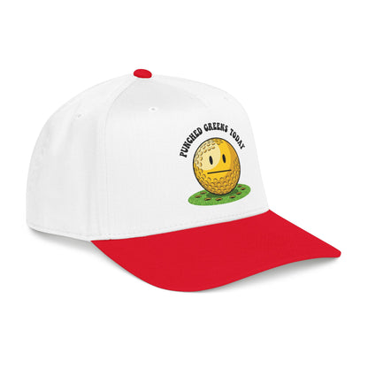 "Punched Greens Today" Funny Golf Hat - It's a Golf Day Statement Headwear