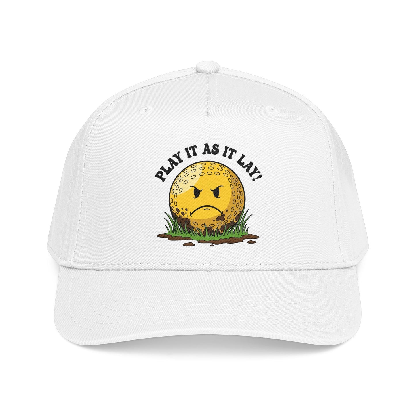 "Play It As It Lay" Funny Golf Hat - It's a Golf Day Statement Headwear