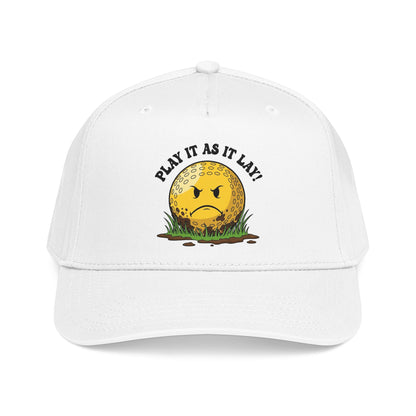 "Play It As It Lay" Funny Golf Hat - It's a Golf Day Statement Headwear