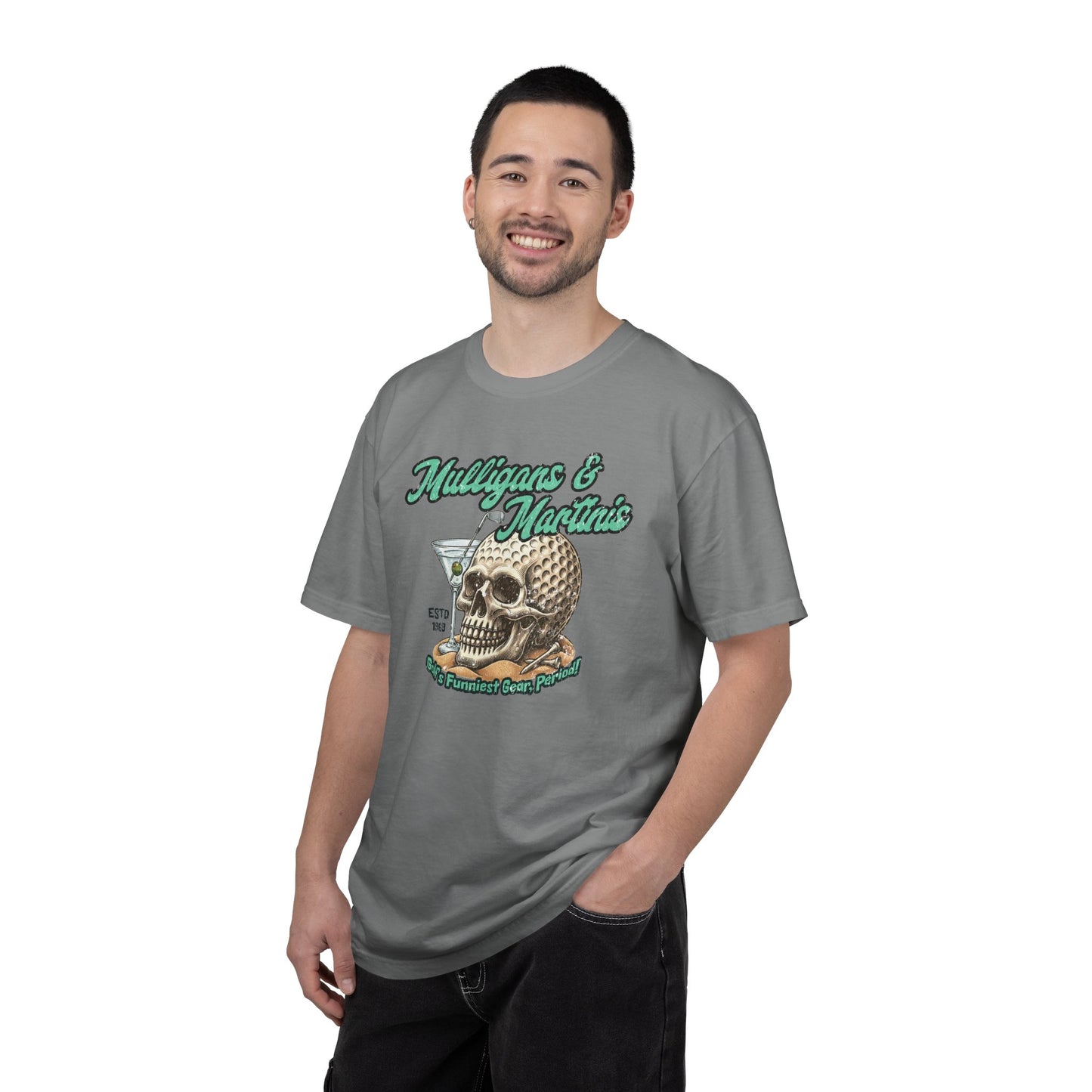 M&M Skull Ball Tee — Mulligans & Martinis Signature Apparel