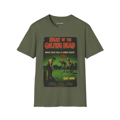 NIGHT OF THE GOLFING DEAD T-Shirt - Starring VINCENT SLICE- Golf Noir Signature Apparel