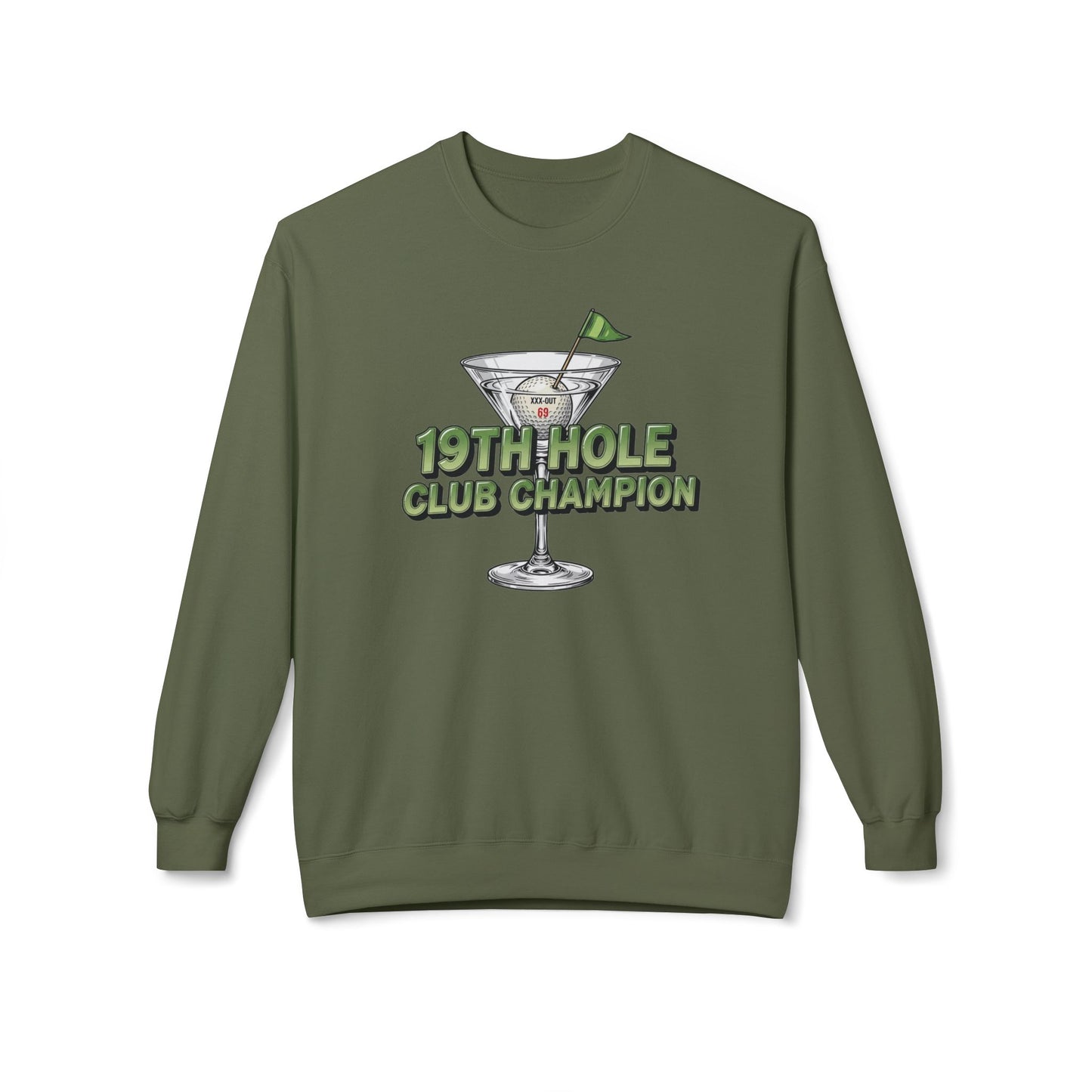 "19th Hole Club Champion" Golf Sweatshirt - XXX-Out Signature Apparel
