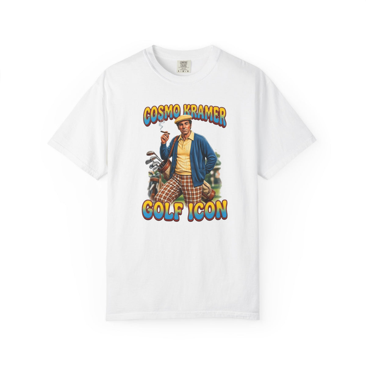 Cosmo Kramer Golf Icon Tee — The Shag Bag Apparel