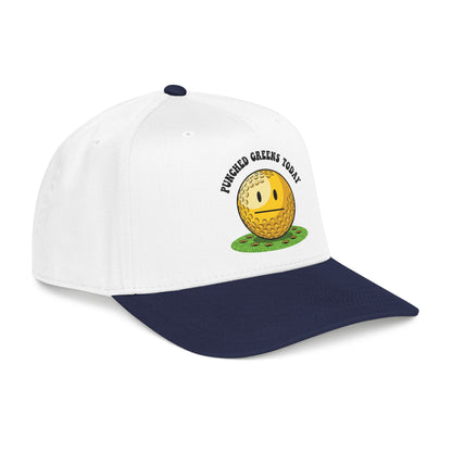 "Punched Greens Today" Funny Golf Hat - It's a Golf Day Statement Headwear