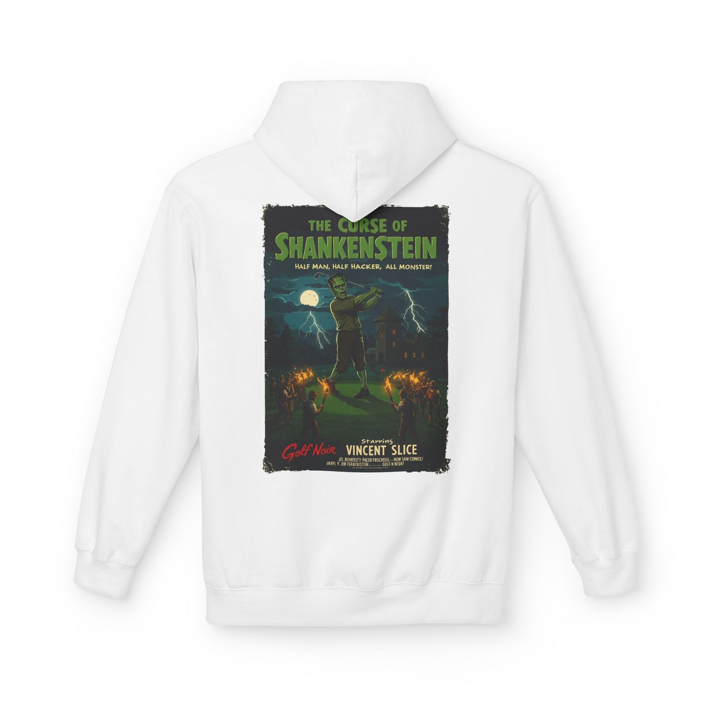 THE CURSE OF SHANKENSTEIN Hoodie - Starring Vincent Slice- Golf Noir Signature Apparel