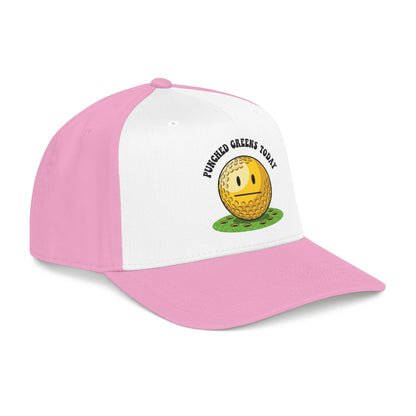 "Punched Greens Today" Funny Golf Hat - It's a Golf Day Statement Headwear