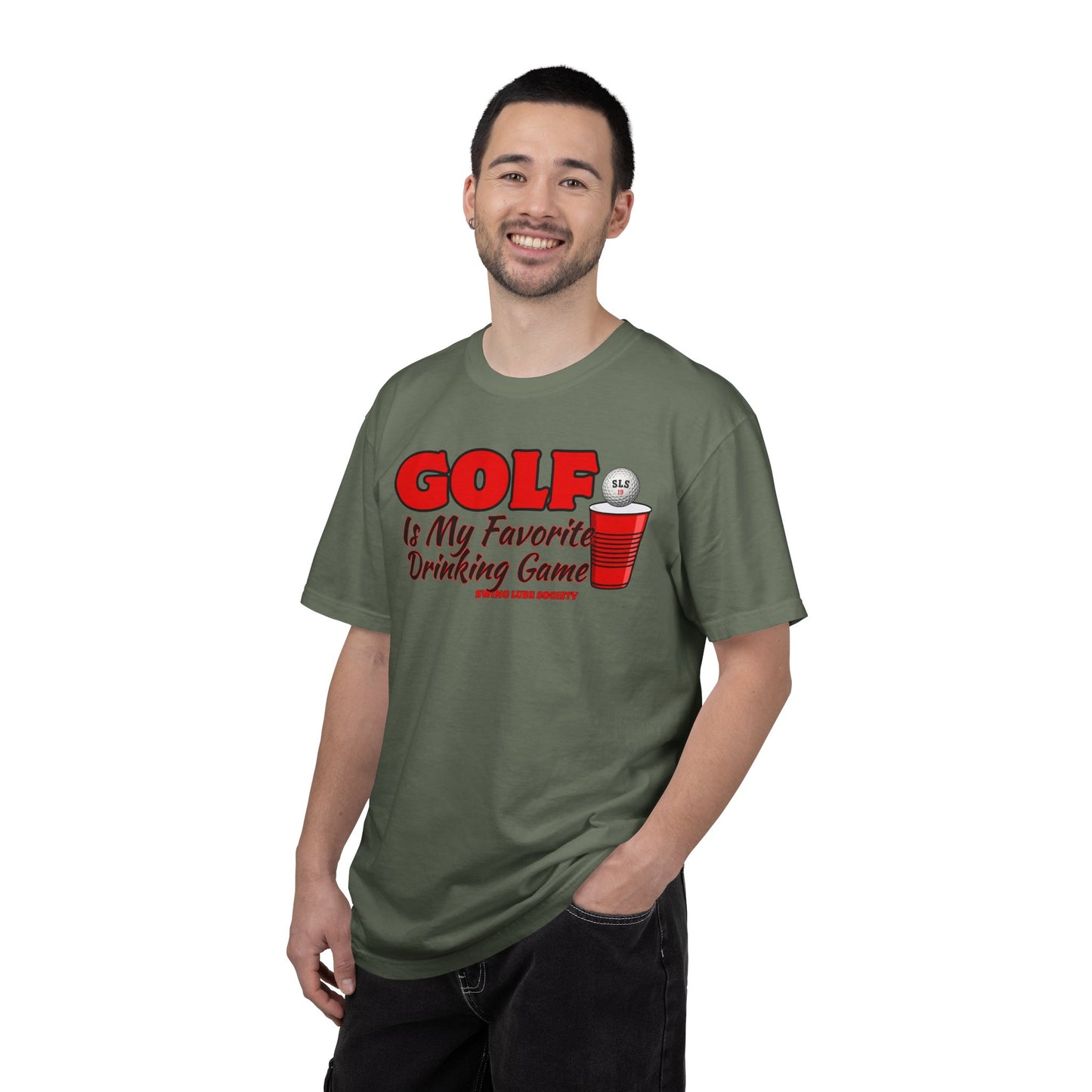 Golf Is My Favorite Drinking Game T-Shirt - Swing Lube Society Signature Apparel