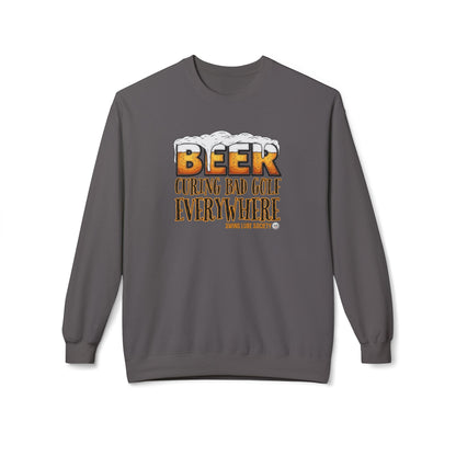 Beer Curing Bad Golf Crewneck Sweatshirt - Swing Lube Society Signature Apparel