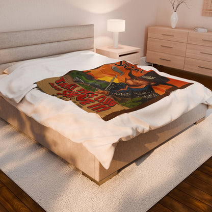SHANK WILLIAMS JR. Plush Throw Blanket - TAKE THIS CLUB AND SHOVE IT! - Accessoriess