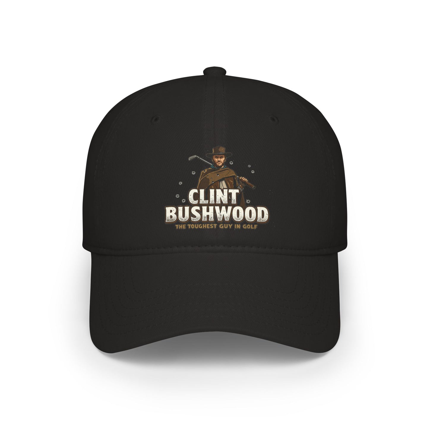 Clint Bushwood Cap – Golf Noir Statement Headwear