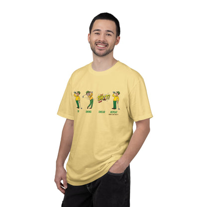 "Sip, Swing, Swear, Repeat" Golf T‑Shirt - Swing Lube Society Signature Apparel