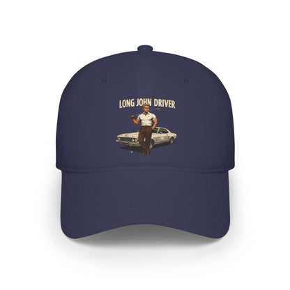 Long John Driver Baseball Cap — Golf Noir Statement Headwear