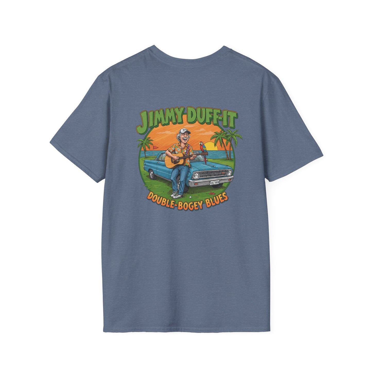 DOUBLE BOGEY BLUES T-Shirt - Starring JIMMY DUFF-IT- Golf Noir Signature Apparel