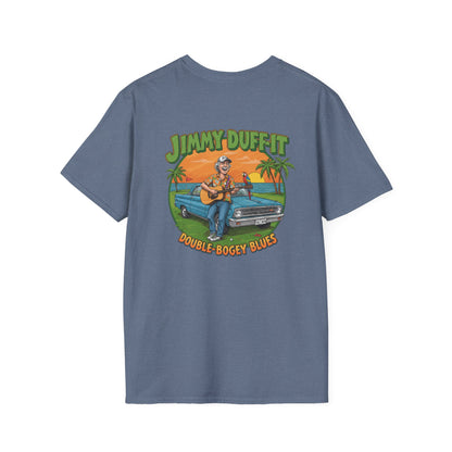 DOUBLE BOGEY BLUES T-Shirt - Starring JIMMY DUFF-IT- Golf Noir Signature Apparel