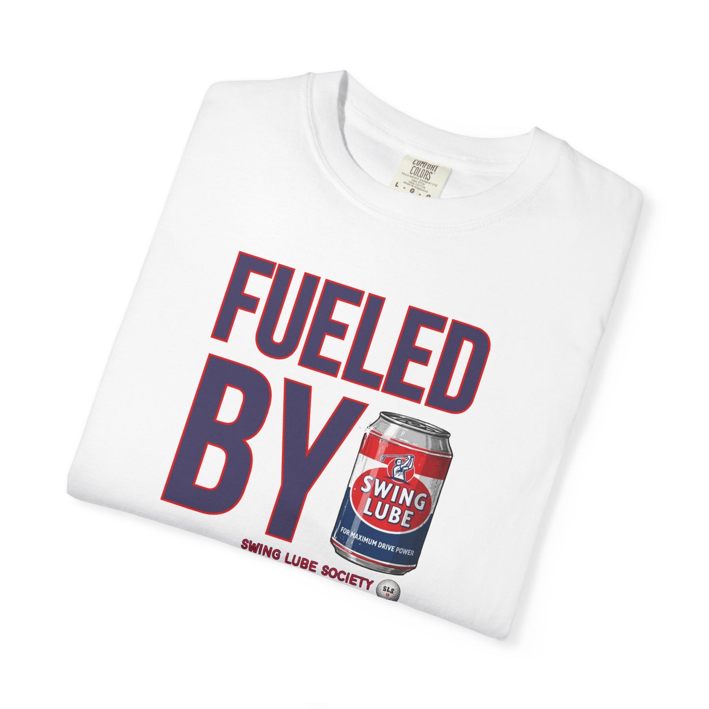 Fueled By Swing Lube Golf Tee — Swing Lube Society Signature Apparel