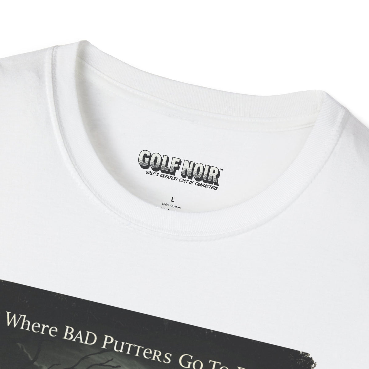 PUTT CEMETARY T-Shirt - Starring VINCENT SLICE - Golf Noir Signature Apparel