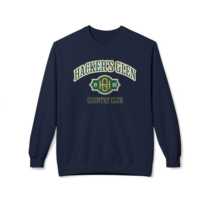Hacker's Glen Country Club Crewneck Sweatshirt - Fictional Fairways Signature Apparel