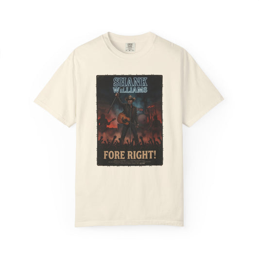 Shank Williams 'Fore Right!' Vintage Concert T-Shirt