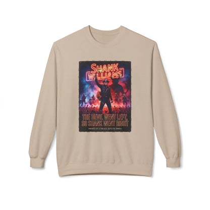 The Devil Went Left Golf Noir Sweatshirt - Shank Williams Apparel