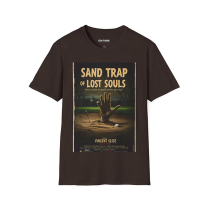 SAND TRAP OF LOST SOULS T-Shirt - Starring VINCENT SLICE - Golf Noir Signature Apparel
