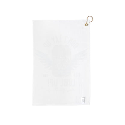 "Don't Lay Up, Lube Up" Vintage Swing Lube Golf Towel - Trademark Towels