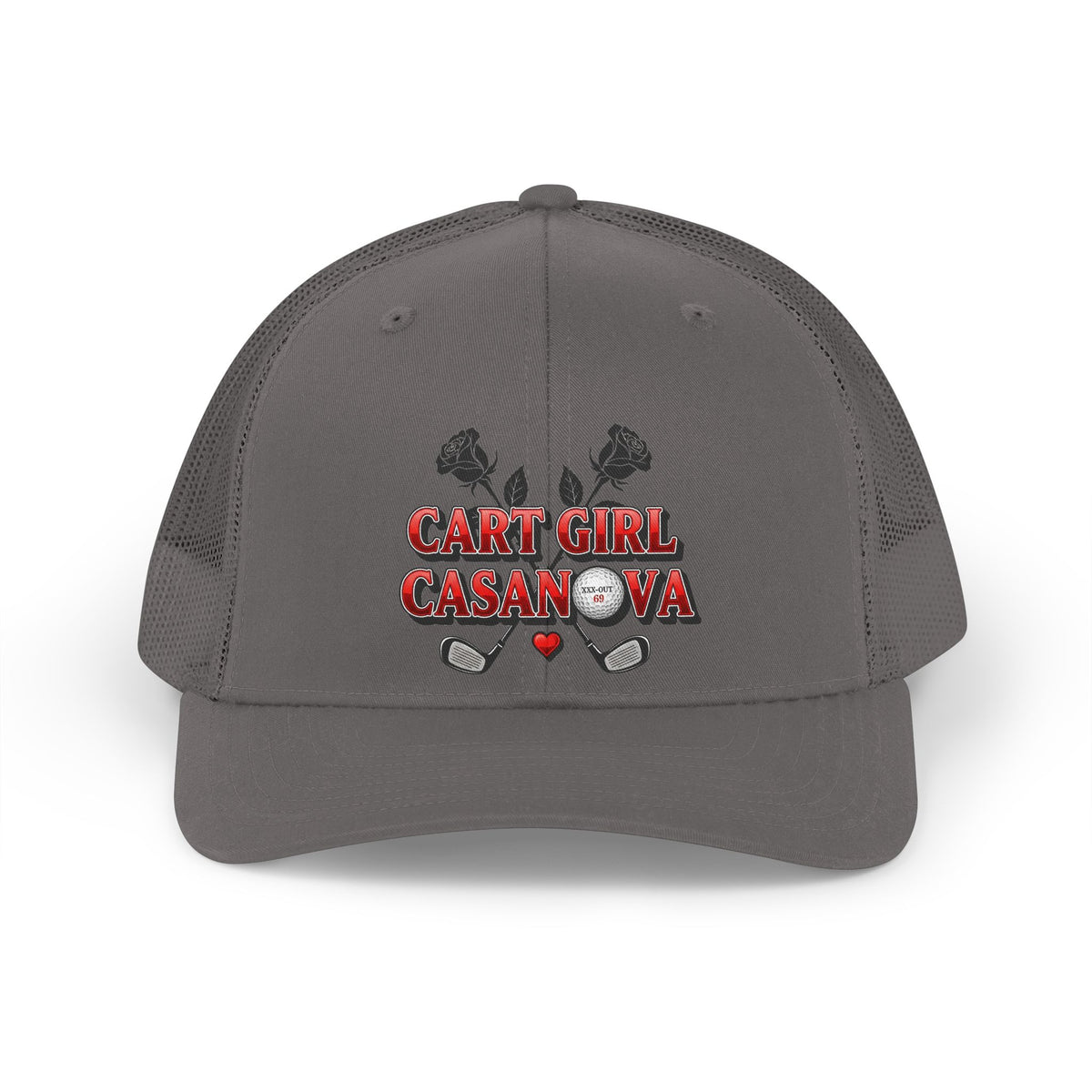 "Cart Girl Casanova" Retro Trucker Hat - XXX-OUT Designs Headwear