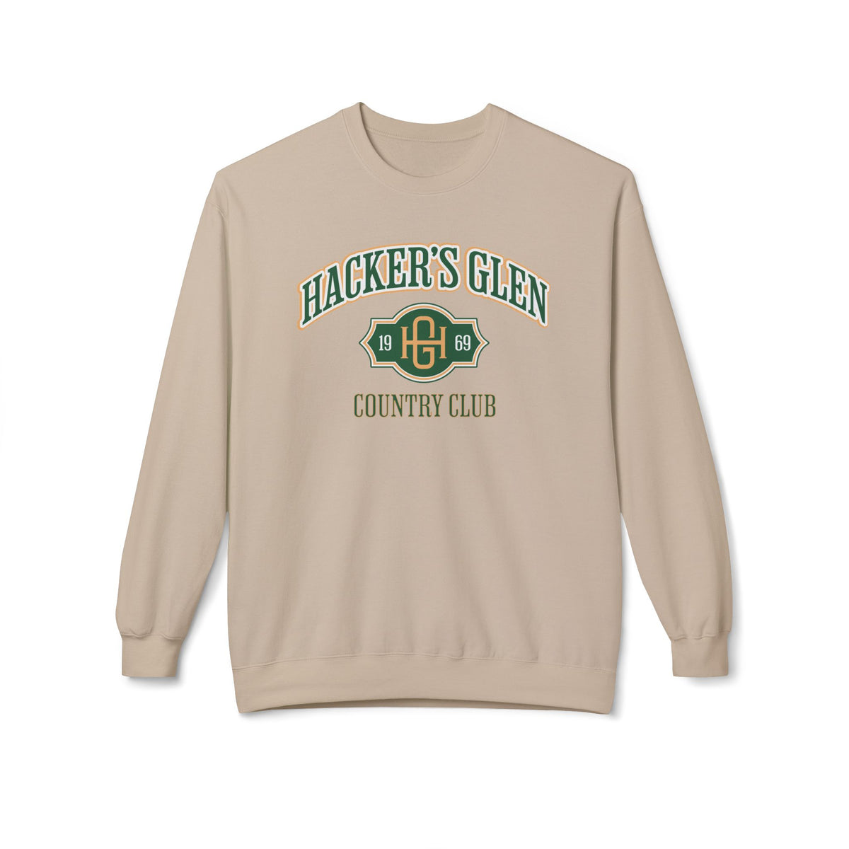 Hacker's Glen Country Club Crewneck Sweatshirt - Fictional Fairways Signature Apparel