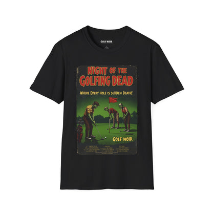 NIGHT OF THE GOLFING DEAD T-Shirt - Starring VINCENT SLICE- Golf Noir Signature Apparel