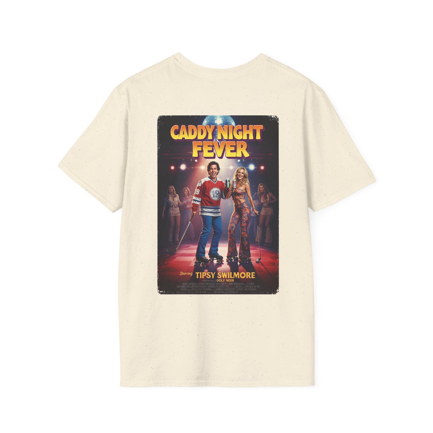 CADDY NIGHT FEVER T-Shirt - Starring TIPSY SWILMORE- Golf Noir Signature Apparel