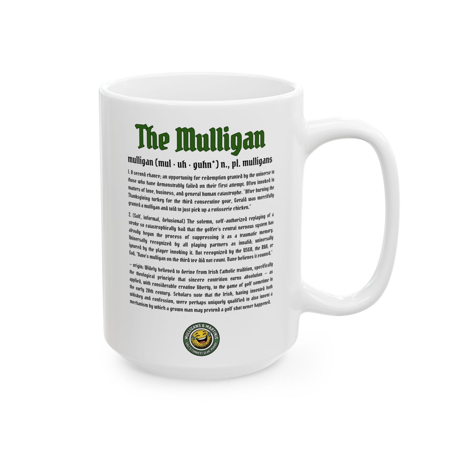 The Mulligan Definition Ceramic Mug — The Shag Bag Accessories