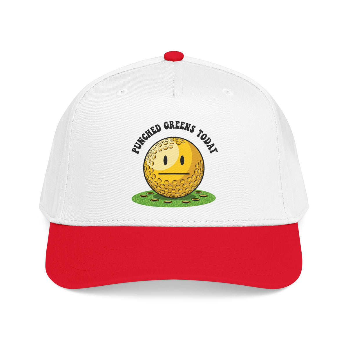 "Punched Greens Today" Funny Golf Hat - It's a Golf Day Statement Headwear