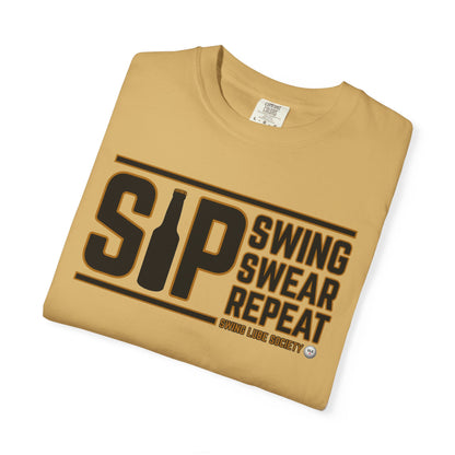 SIP Swing Swear Repeat T-Shirt - Swing Lube Society Signature Apparel