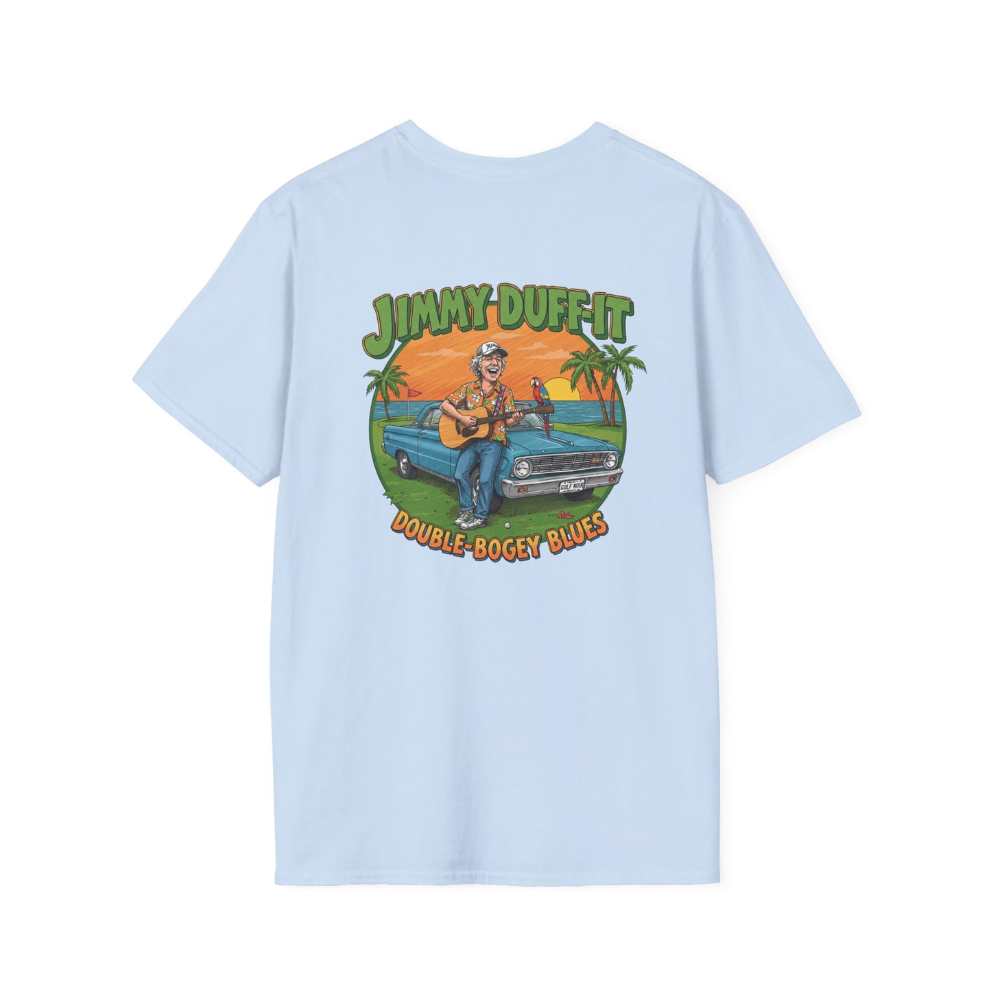 DOUBLE BOGEY BLUES T-Shirt - Starring JIMMY DUFF-IT- Golf Noir Signature Apparel