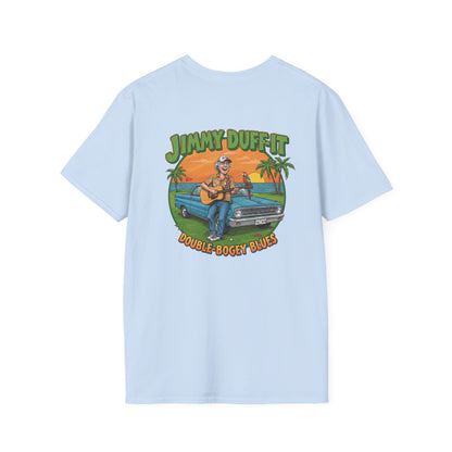 DOUBLE BOGEY BLUES T-Shirt - Starring JIMMY DUFF-IT- Golf Noir Signature Apparel