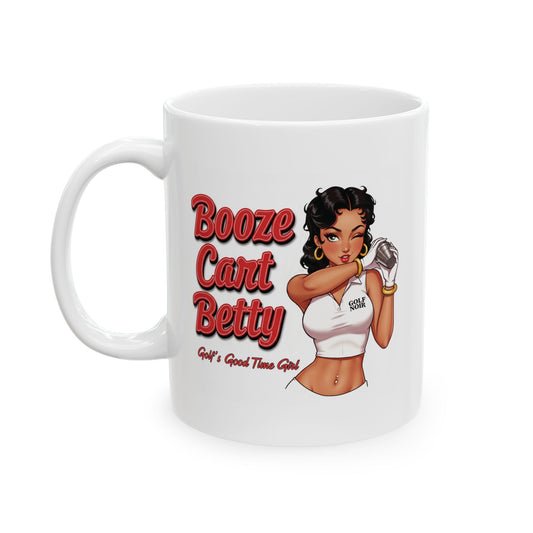 BOOZE CART BETTY Mug - GOLF'S GOOD TIME GIRL Accessories